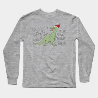 Jurassic Deck the Halls Long Sleeve T-Shirt